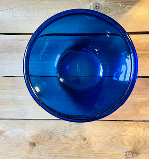 Blue Glass Mixing Bowl