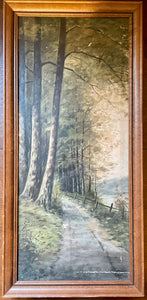 Forest Path Oil Painting