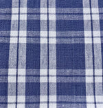 Navy Plaid Tablecloth