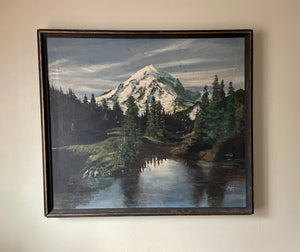 Snowy Mountian Oil Painting
